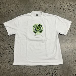 BRAIN DEAD Brain Slam Wrestling Crossing T-shirt – White Mens Large